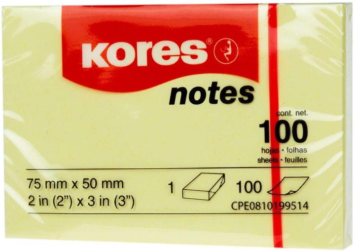 Image du produit Kores Bloc-notes 5075, 5 x 7.5 cm, 12 blocs, jaune (50 x 75 mm)
