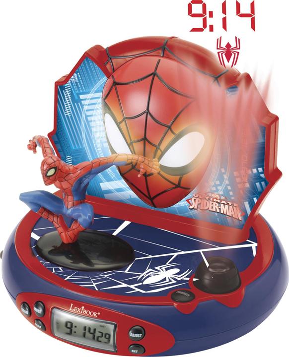 Actual product image Lexibook Projection alarm clock Spiderman