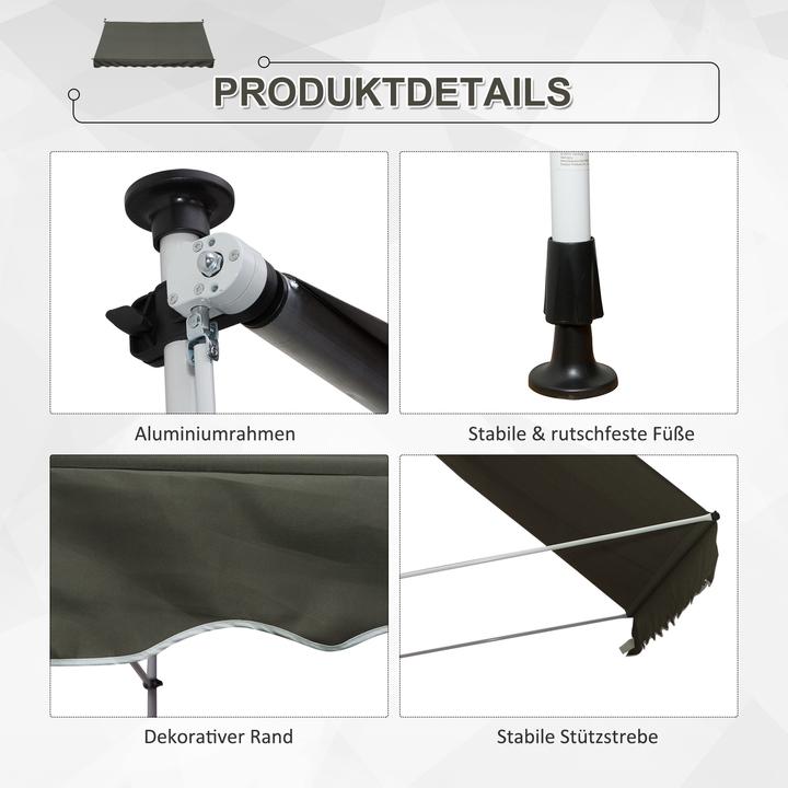 Actual product image Outsunny Balcony awning (3 m)