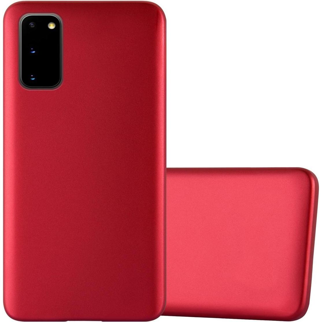 Thumbnail - Cadorabo TPU Matt Metallic Cover (Samsung Galaxy S20+), Smartphone Hülle, Rot