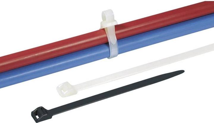Produktbild HellermannTyton Kabelbinder lösbar RLT150 (L x B) 770 mm x 8.9 mm RLT150-N66-BK-L1 Farbe: Schwarz 50 St. (770 mm, 50 Stk.)