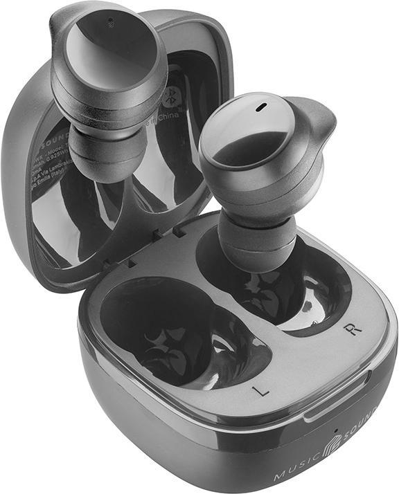 Image du produit Cellularline Music Sound Flow Casque intra-auriculaire sans fil Musique et appels Bluetooth Noir (Pas de réduction du bruit, 25 h, Sans fil)