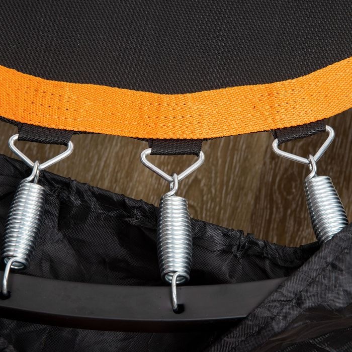 Produktbild Swisshandel24 102 cm Fitness-Trampolin, Faltbares Mini-Trampolin mit Haltegriff, Schwarz (102 cm)