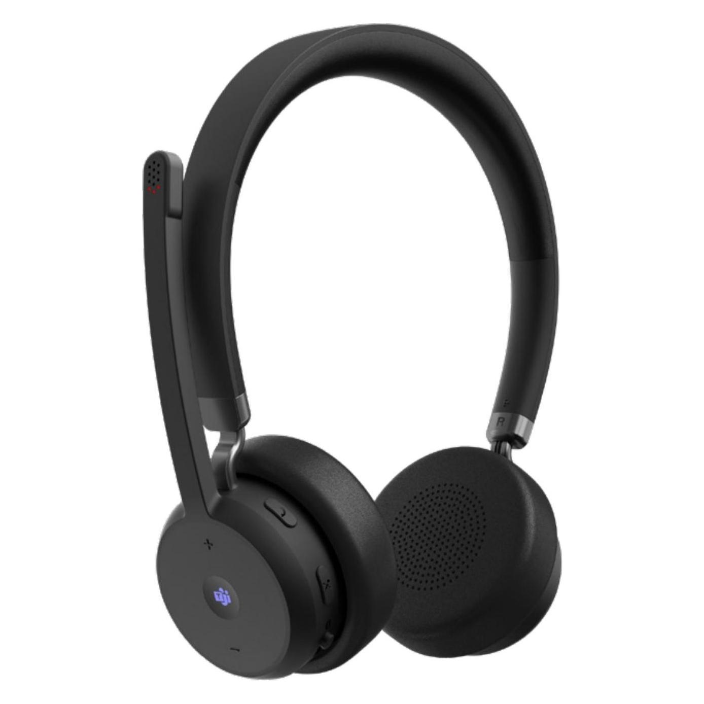 Lenovo Wireless VoIP Headset (Teams) (Kabellos, USB-A), Office Headset, Schwarz