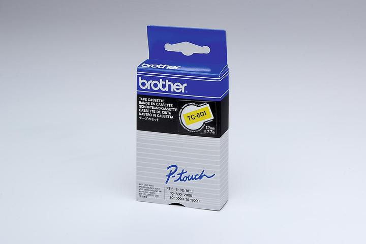 Actual product image Brother Tc-601 (1.20 cm, Yellow)