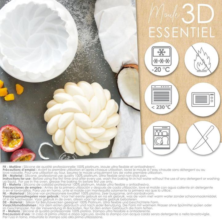 Produktbild ScrapCooking 3D Silikonform Saint Honoré Blüte D18cm (18 cm)