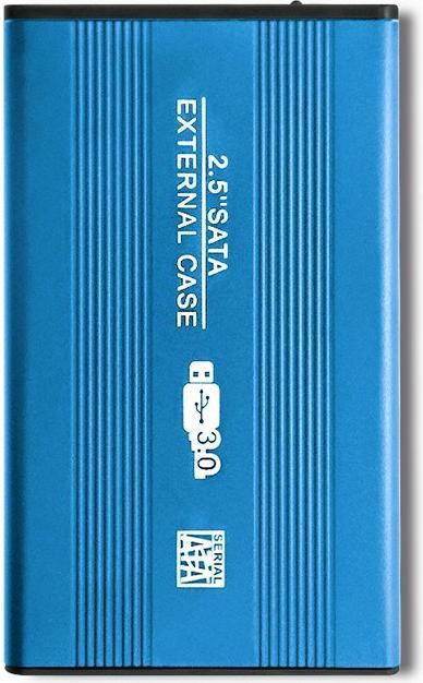 Actual product image Qoltec External Hard Drive Case HDD/SSD 2.5" SATA3 USB 3.0 Mėlyna (0.42 m)