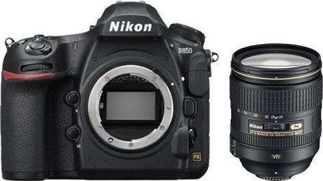 Produktbild Nikon D850 + AF-S 24-120 mm 1:4G ED VR - (EU) (24 - 120 mm, 45.70 Mpx, Vollformat)