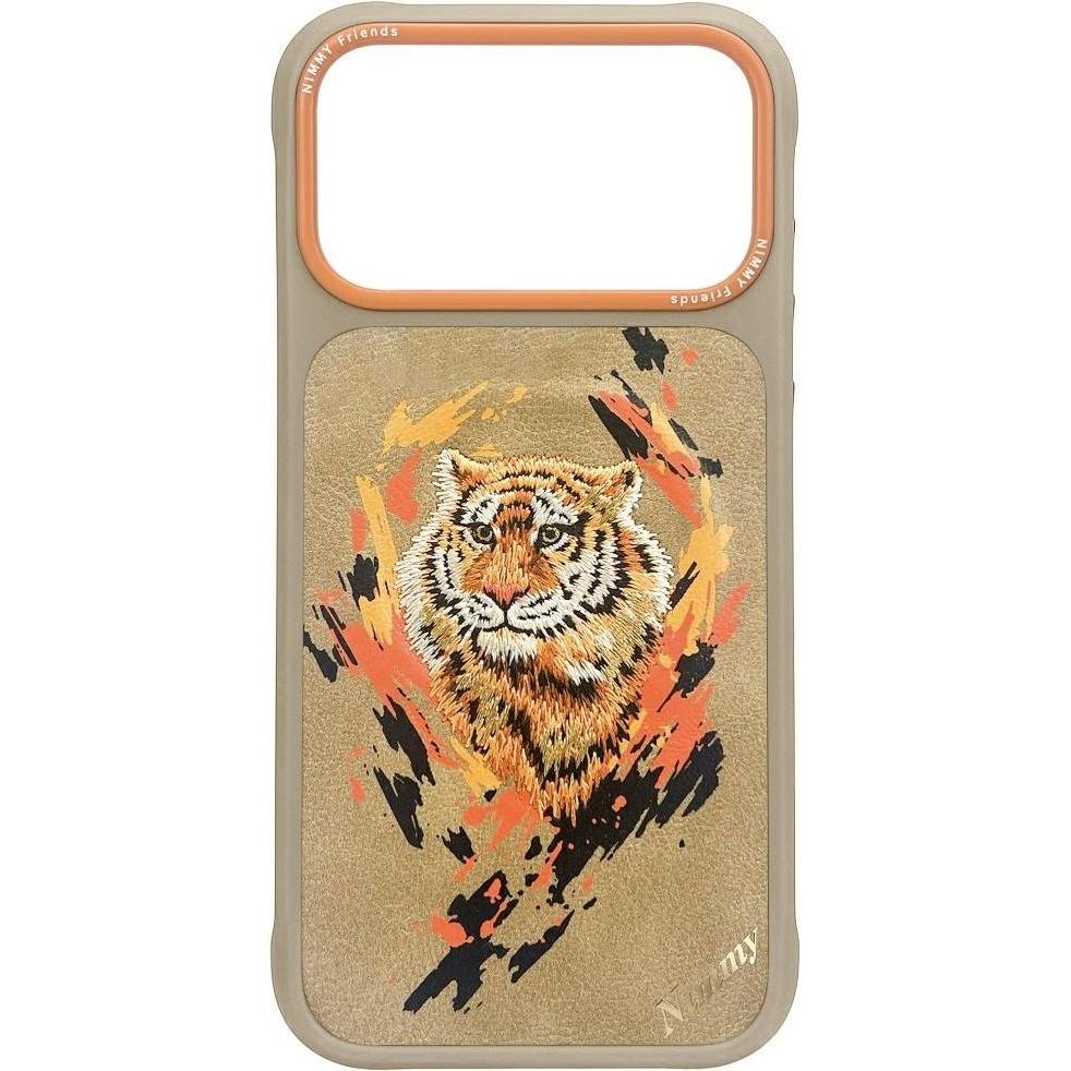 Uniq Nimmy Tiger MagSafe case for iPhone 17 Pro light brown (Apple iPhone 17 Pro), Cover smartphone
