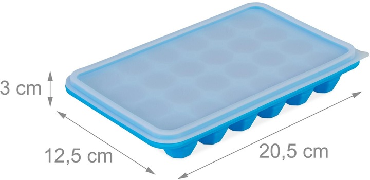 Actual product image Relaxdays 3x stampi-per-cubetti-di-ghiaccio