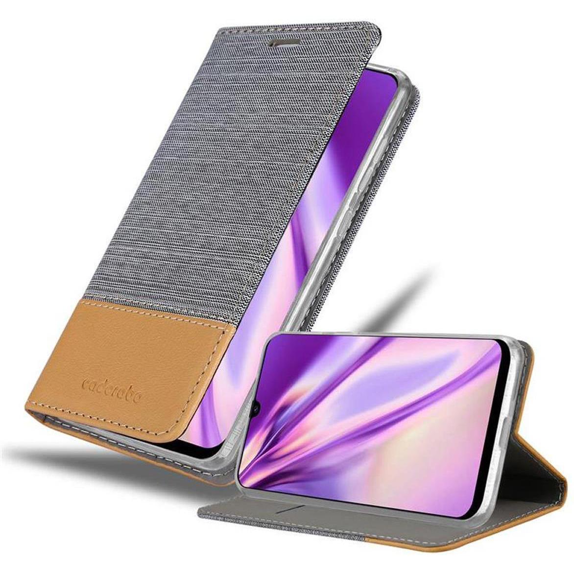Cadorabo Jeans Optik (Samsung Galaxy M31), Smartphone Hülle, Braun, Grau