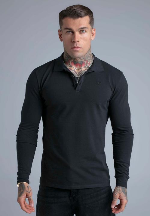 Produktbild Siksilk Langarmpolo Button (L)