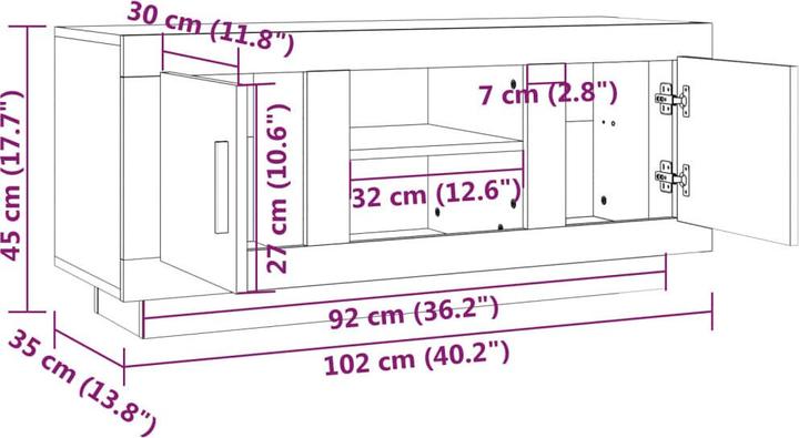 Image du produit vidaXL TV-Schrank (102 x 35 x 45 cm)
