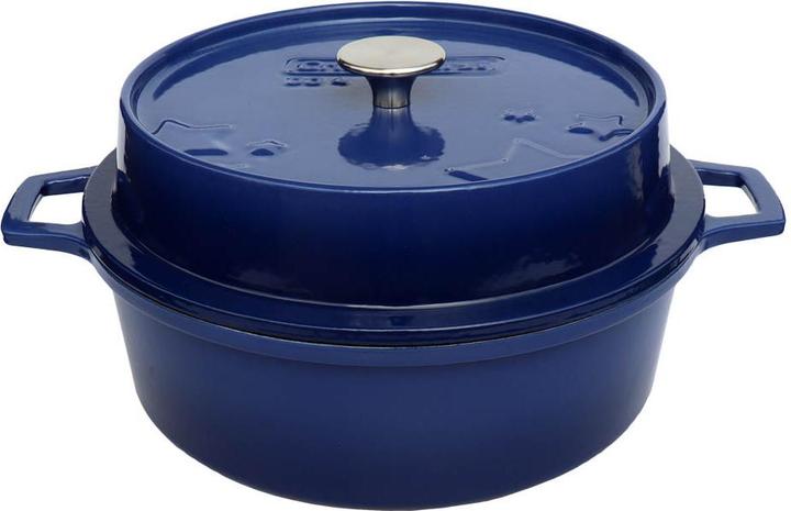 Actual product image Grillfürst Dutch Oven without feet - enamelled - DO4 - blue
