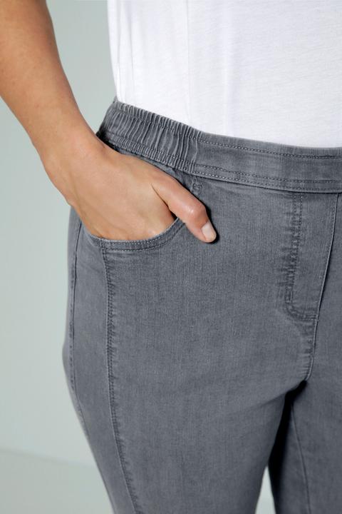 Actual product image Meyermode Jeans, Slim Fit, Ziernaht, 4-Pocket, Elastikbund (Frequency band 38 (2600 MHz))
