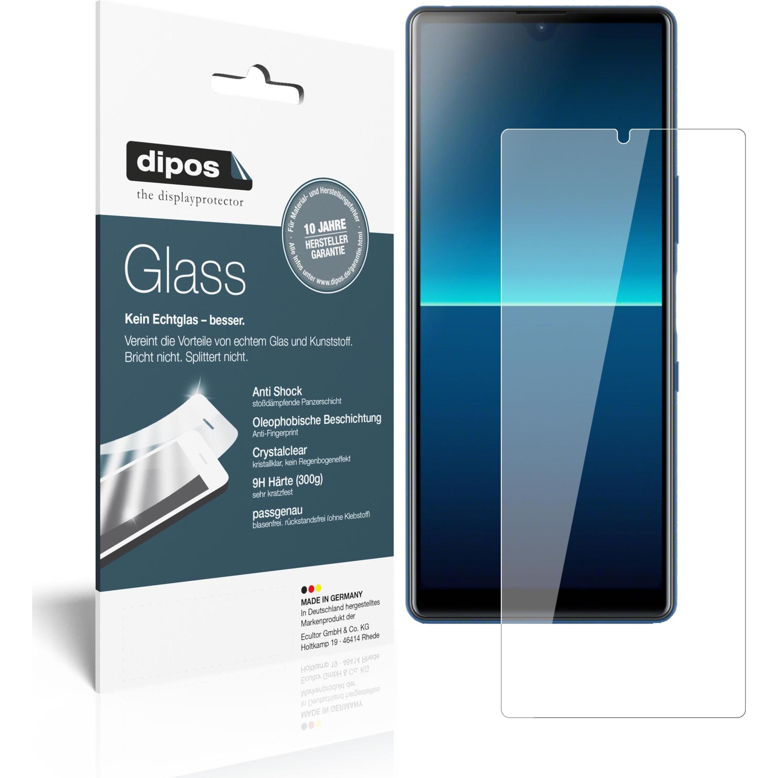Dipos Displayschutz Anti-Shock (2 Stück, Sony Xperia L4), Smartphone Schutzfolie, Transparent
