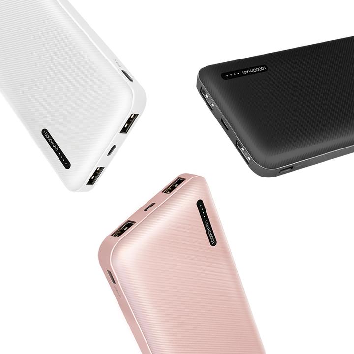 Produktbild LogiLink Mobiler Zusatzakku, 10.000 mAh, 2x USB, schwarz tragbarer Zusatzakku für Smartphones & Tablet-PCs (10000 mAh, 10 W, 37 Wh)