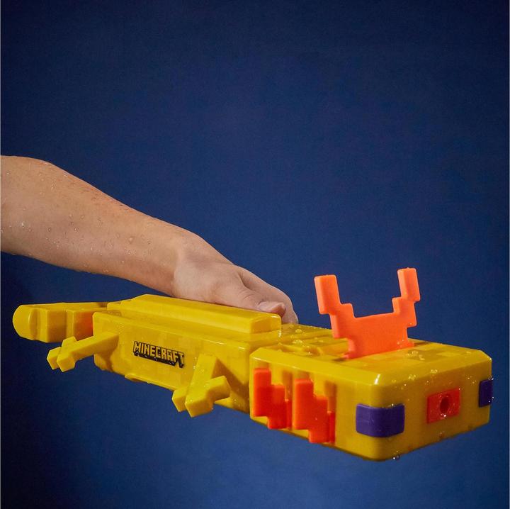 Produktbild Nerf Super Soaker Minecraft Axolotl Wasserblaster (Tank Integriert)