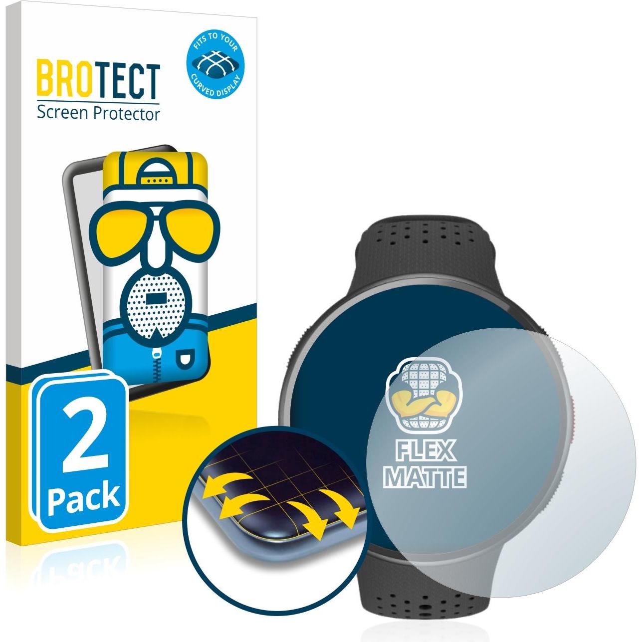 Thumbnail - BROTECT Full-Cover Displayschutz Matt, Smartwatch Schutzfolie, Grau