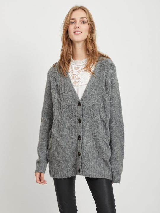 Produktbild Vila V-Ausschnitt Zopfmuster Strickjacke (L)