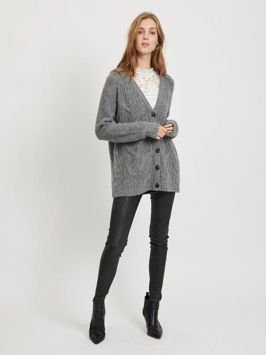 Produktbild Vila V-Ausschnitt Zopfmuster Strickjacke (L)