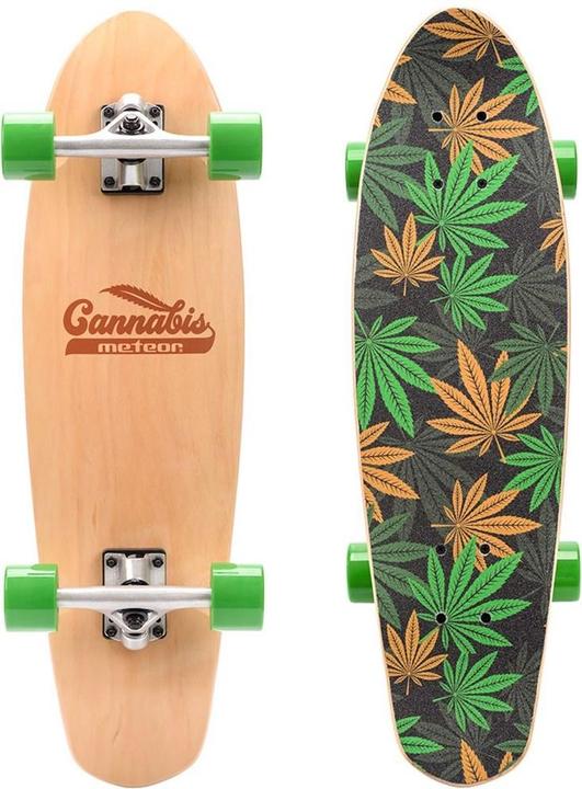 Ty Meteor Cannabis Skateboard Vert-Brun-Orange 22595 (27.95")