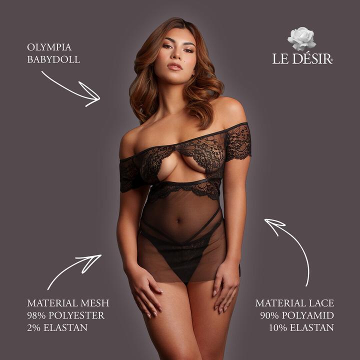 Produktbild Le Désir Olympia - Babydoll - One Size - Black (One Size)