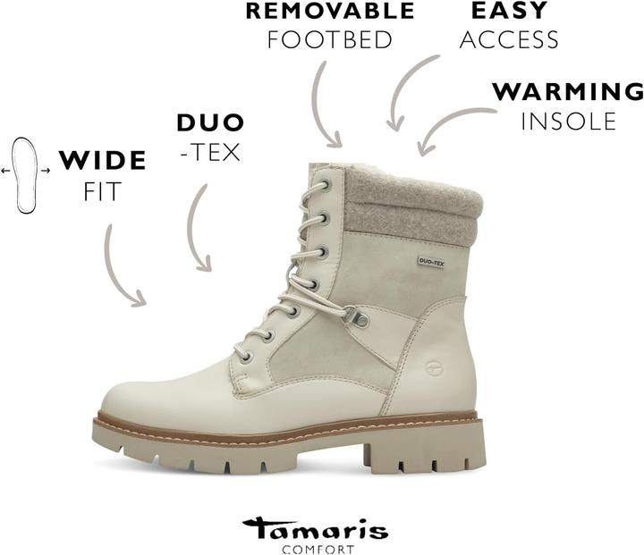 Immagine prodotto Tamaris Stivaletti con lacci e TEX, comodi e foderati, ideali per piedi larghi (37)