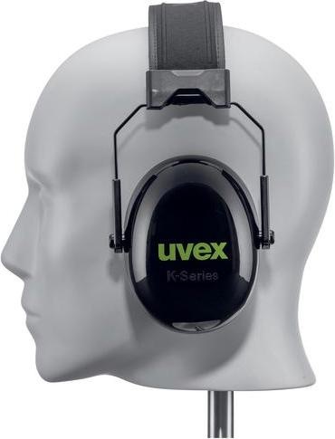 Produktbild Uvex Safety Kapselgehörschutz K10 schwarz, grün SNR 30 dB Grösse L, M, S (1 x)