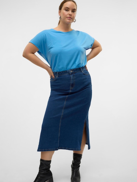 Actual product image Vero Moda VMCSERENA High waist long skirt denim skirt (54)