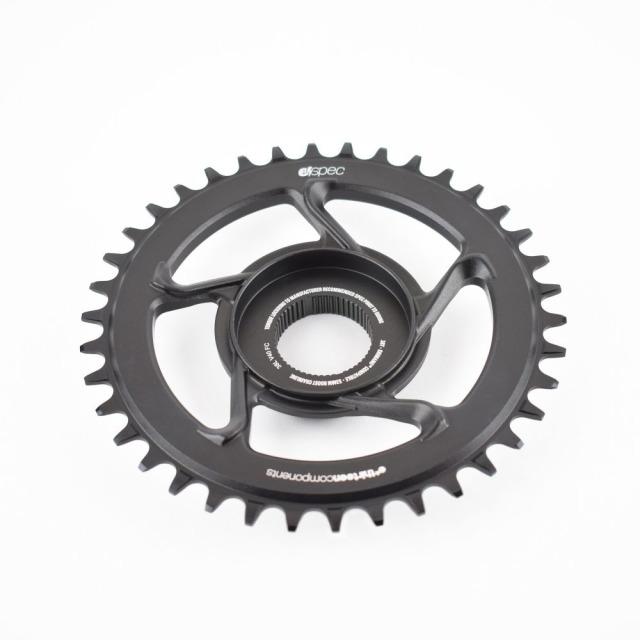 Actual product image e*13 | e*spec Aluminum Direct Mount Chainring, Shimano E8000 | Black (34)