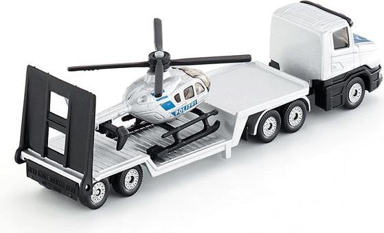 Actual product image Siku Low loader with helicopter