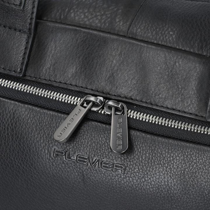 Actual product image Plevier Vintage Bill Aktentasche Leder 40 cm Laptopfach (17.30", Fujitsu)