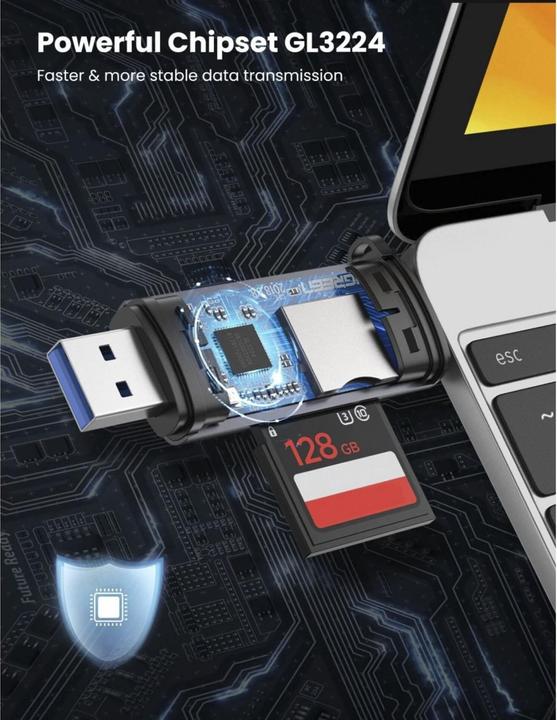 Immagine prodotto Ugreen USB-C e USB-A - TF SD 3.0 (USB-C, USB)