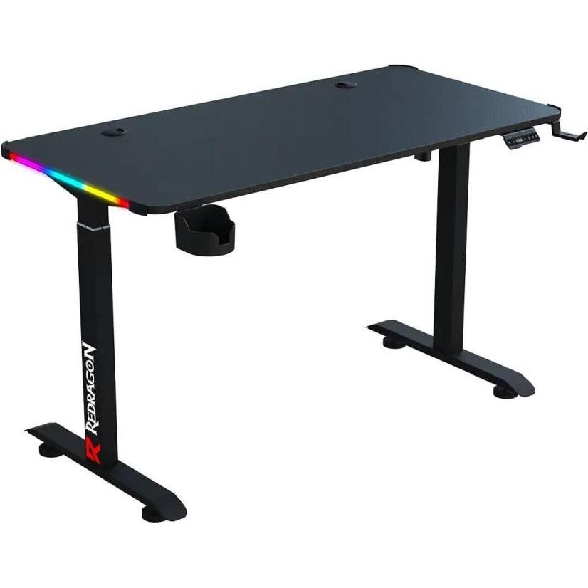 Redragon GD-3330-M electric height adjustable gaming desk black RGB lighting, Gaming Tisch, Schwarz