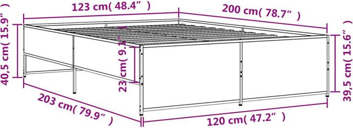 Image du produit vidaXL Bettgestell (120 x 200 cm)