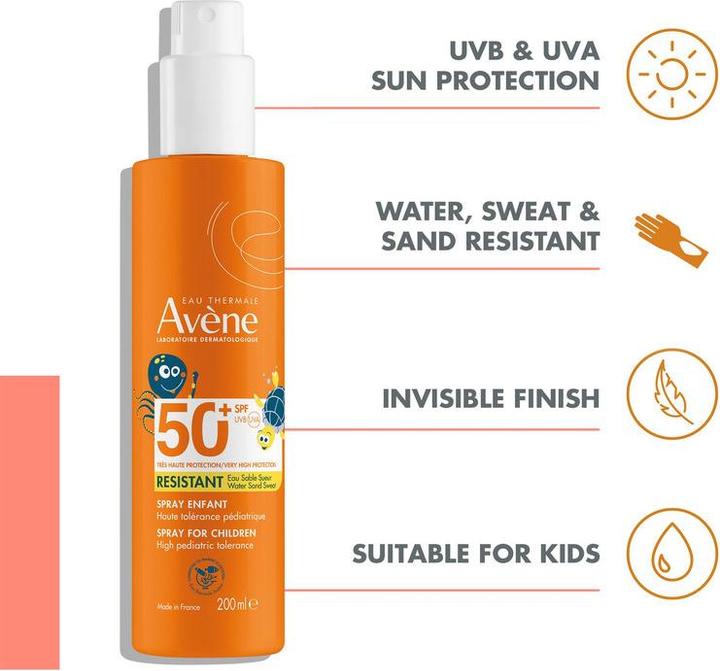 Actual product image Avène Kinder Sonnenspray (Sun spray, SPF 50+, 200 ml)