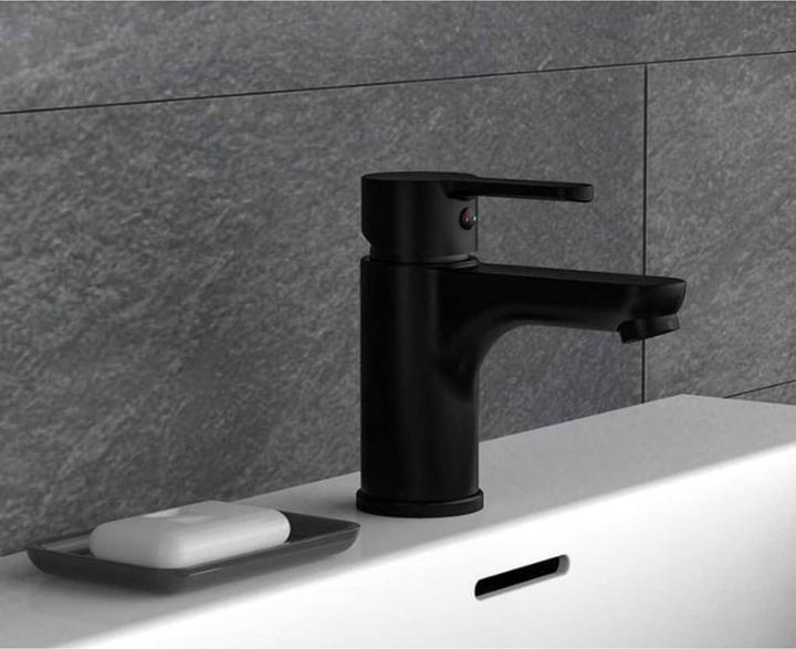 Image du produit Schütte Robinet salle de bain DENVER Robinet de lavabo noir mat Mitigeur 44106
