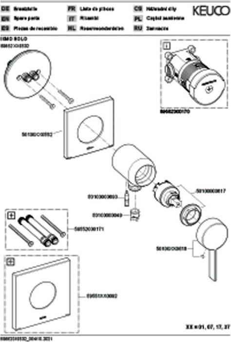 Actual product image Keuco Single-lever shower mixer set IXMO so UP with hose connection vc