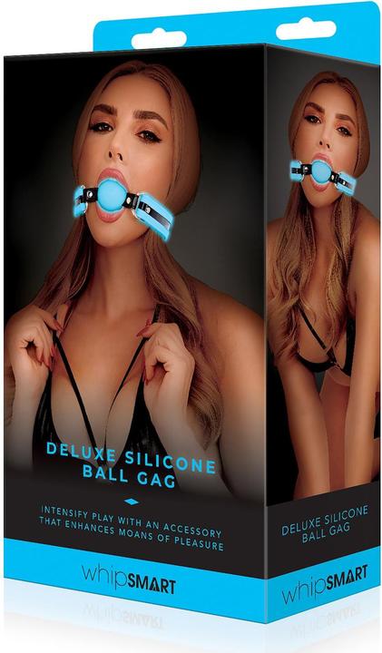 Produktbild Xgen Products Whip Smart - Glow in the Dark Silikon Ball Gag in Blau