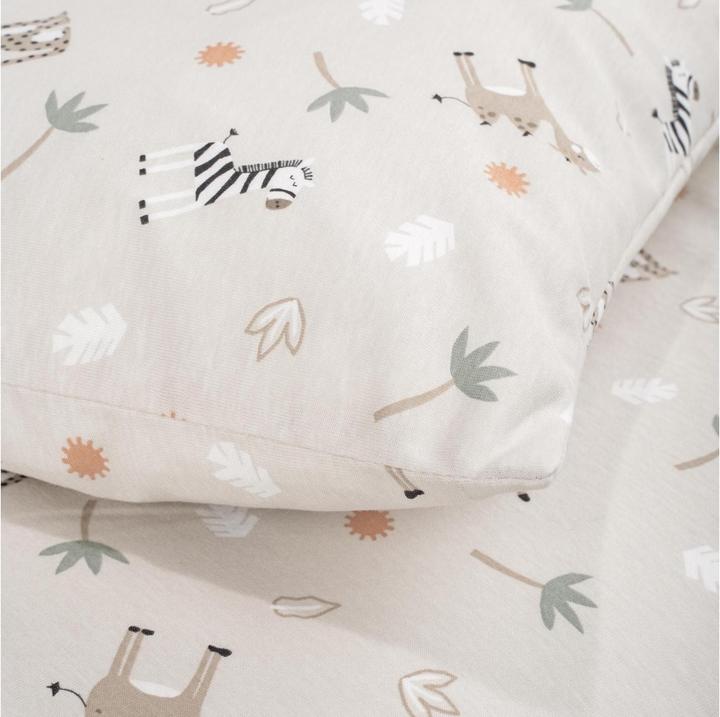 Produktbild Julius Zöllner Kinderbettwäsche Jersey Savanne Beige 100 x 135 + 40 x 60 cm
