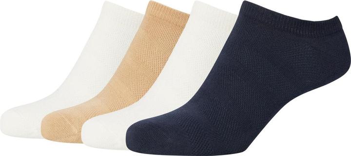 blanc cassé-bleu foncé-beige