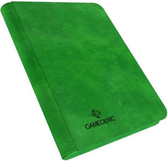 Actual product image Gamegenic Zip-Up Album 8-Pocket - Green (Booster Pack)