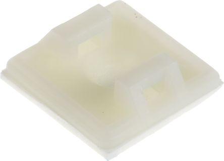 Produktbild RS PRO Befestigungssockel selbstklebend, Nylon 66 (Befestigungsschlaufen, 19 mm)