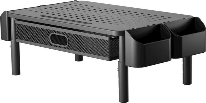 Produktbild Techly Ergonomischer Monitorständer mit Schublade 3-fach höhenverstellbarer Hersteller: (ICA-MS-114)