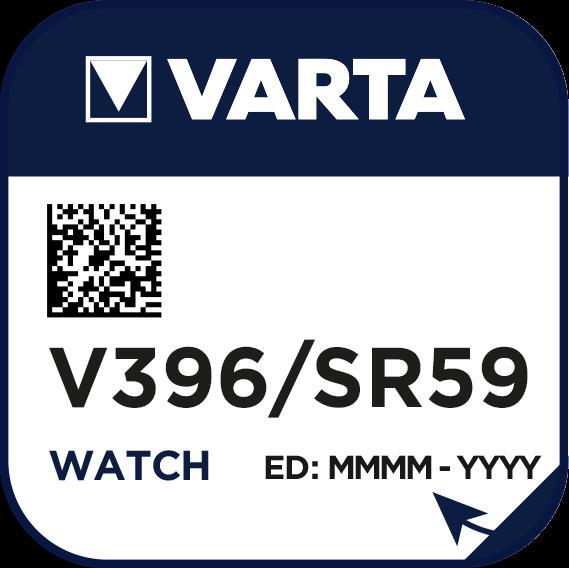 Immagine prodotto Varta V 396 - batteria SR59 - ossido di argento - 25 (1 pz., SR59, 27 mAh)