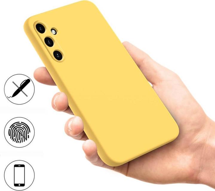 Image du produit Cover-Discount Galaxy A55 - Housse en caoutchouc silicone jaune (Samsung Galaxy A55)