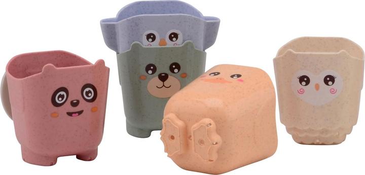 Productafbeelding Johntoy Happy World biologische stapelemmer en badkuipjes