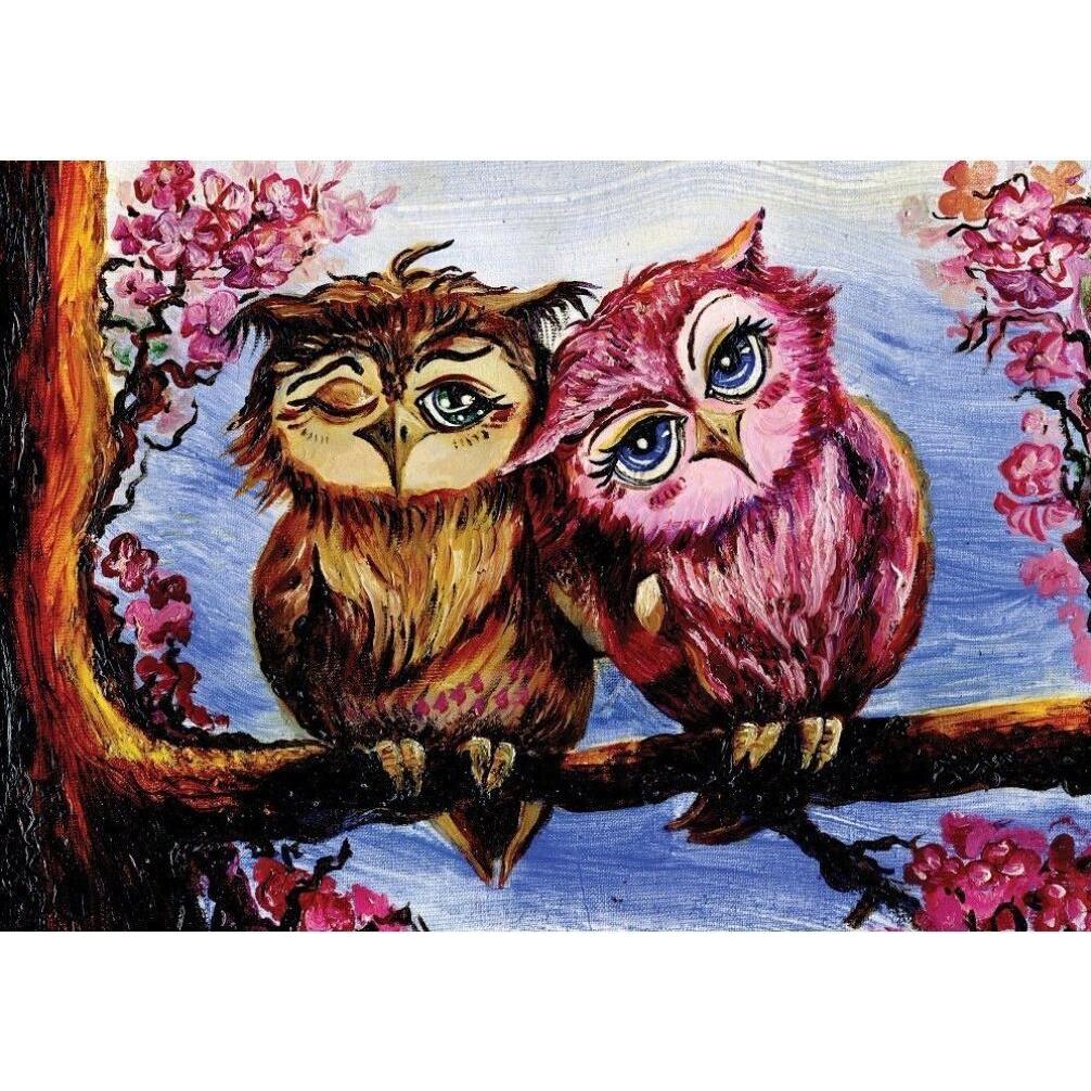 Thumbnail - Lamberth Puzzle 1000 pieces Owls in Love (1000 Teile)