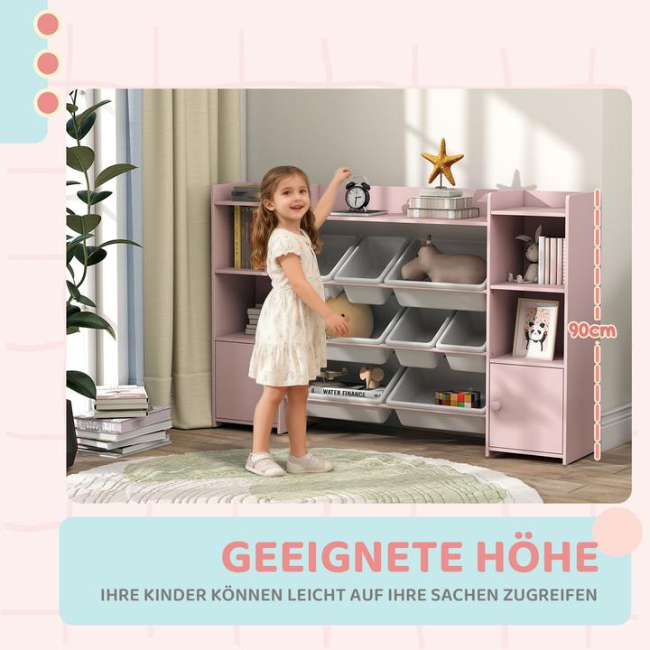 Actual product image Aiyaplay Kinderregal MDF, Stahl Rosa